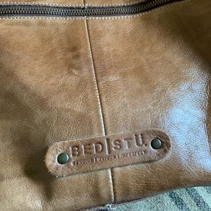 Large leather Bed Stu bag carried onetime.